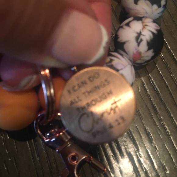 Custom-made bracelet (two)& can be converted to a key chain. Has a bible verse. - Picture 6 of 13